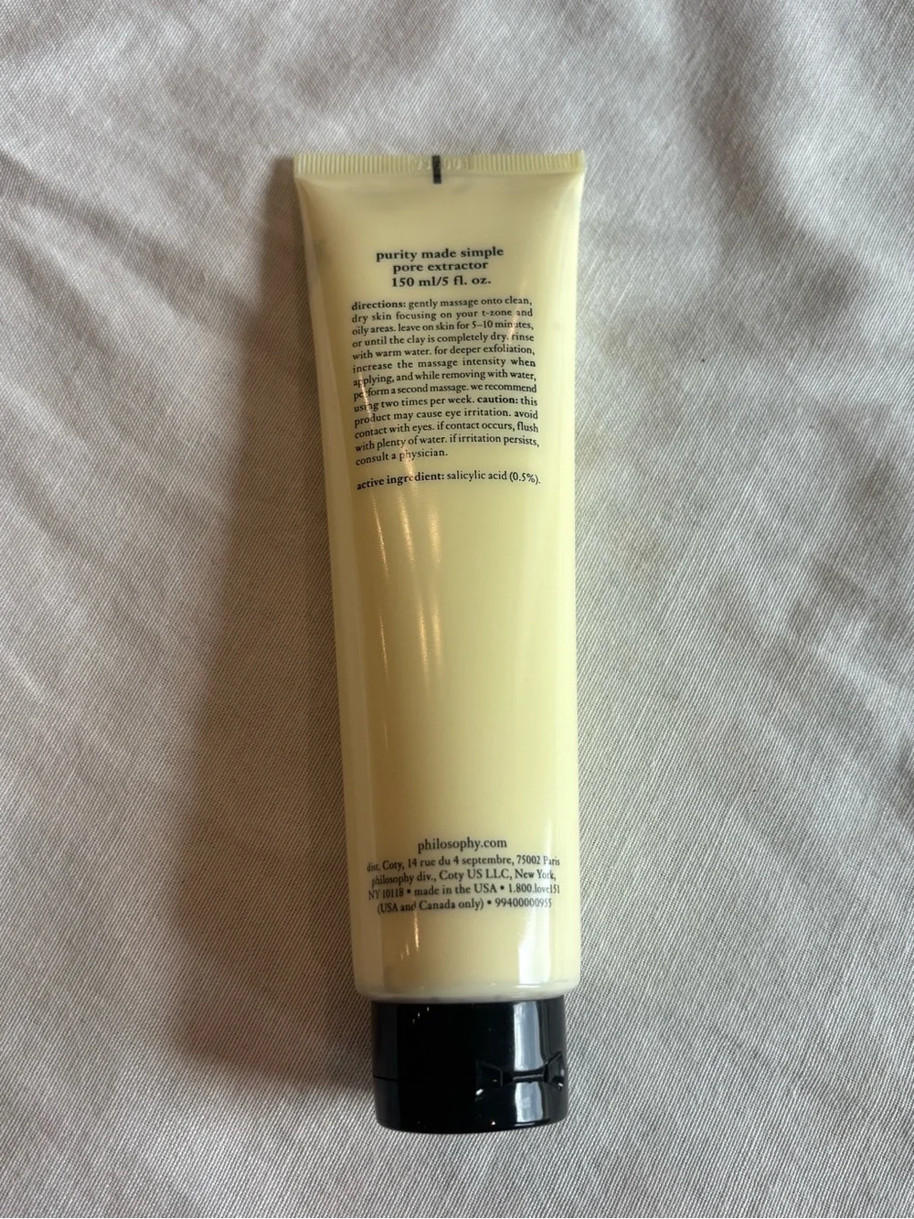 Philosophy Purity Made Simple Pore Extractor Clay Mask 5 oz New Sealed - Picture 2 of 3